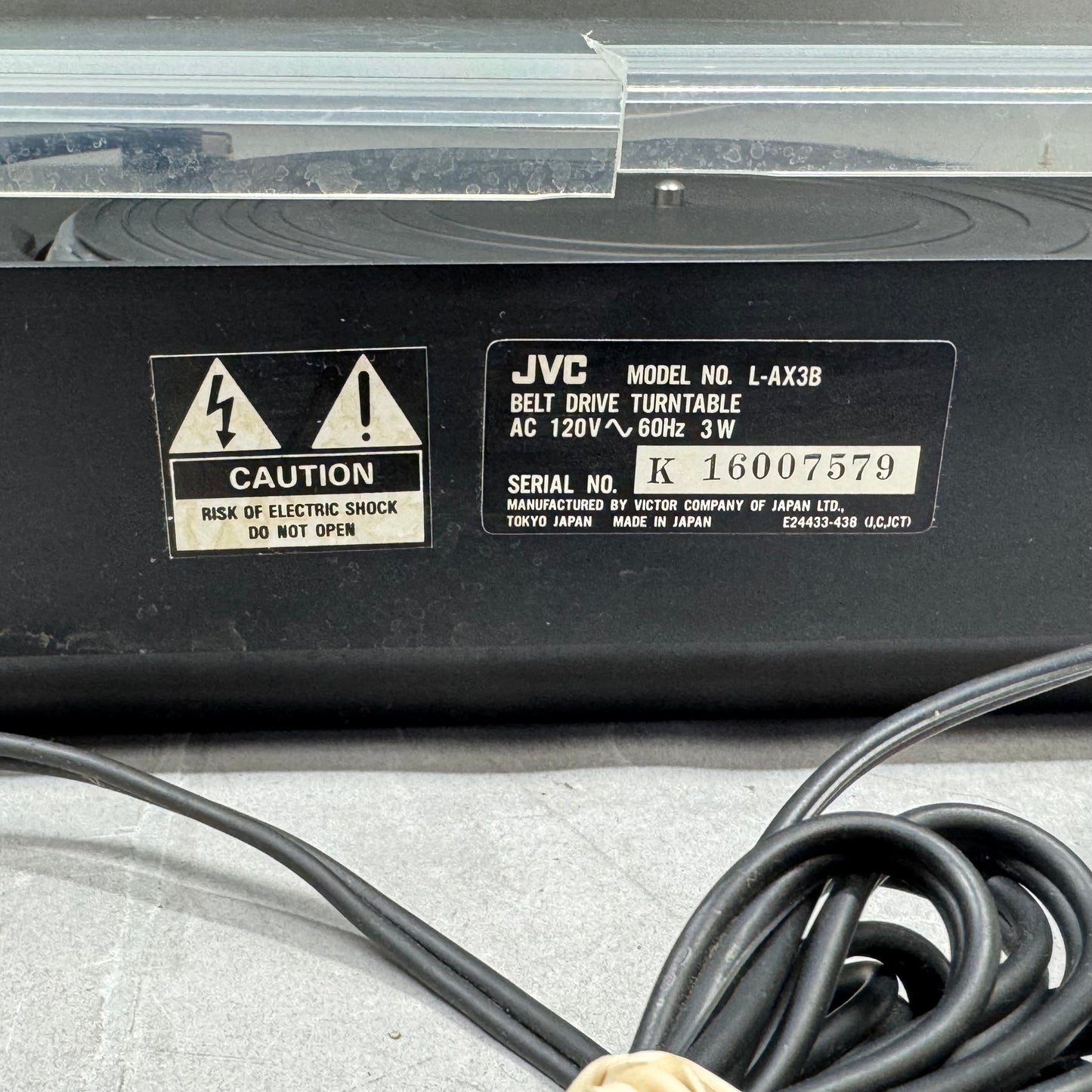 JVC L-AX3B Turntable