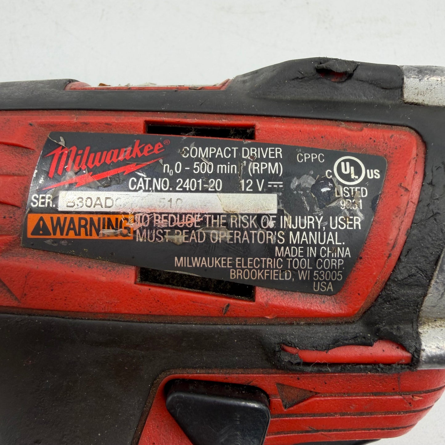 Milwaukee 2401-20 M12 12V Compact Driver