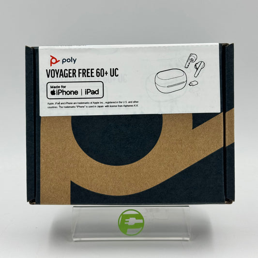 New Poly Voyager Free 60+ UC Wireless Bluetooth Earbuds Black F60T