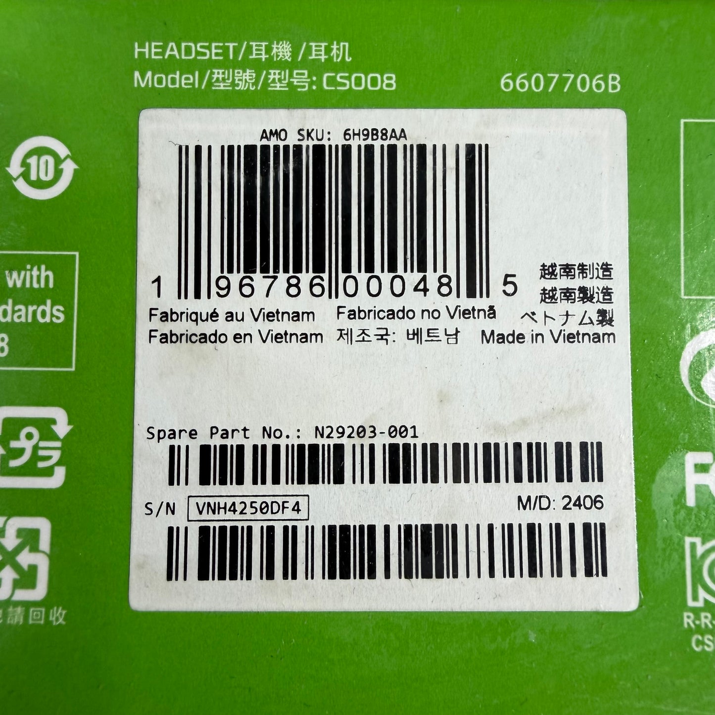 New HyperX Stinger 2 Core Gaming Headset Black CS008