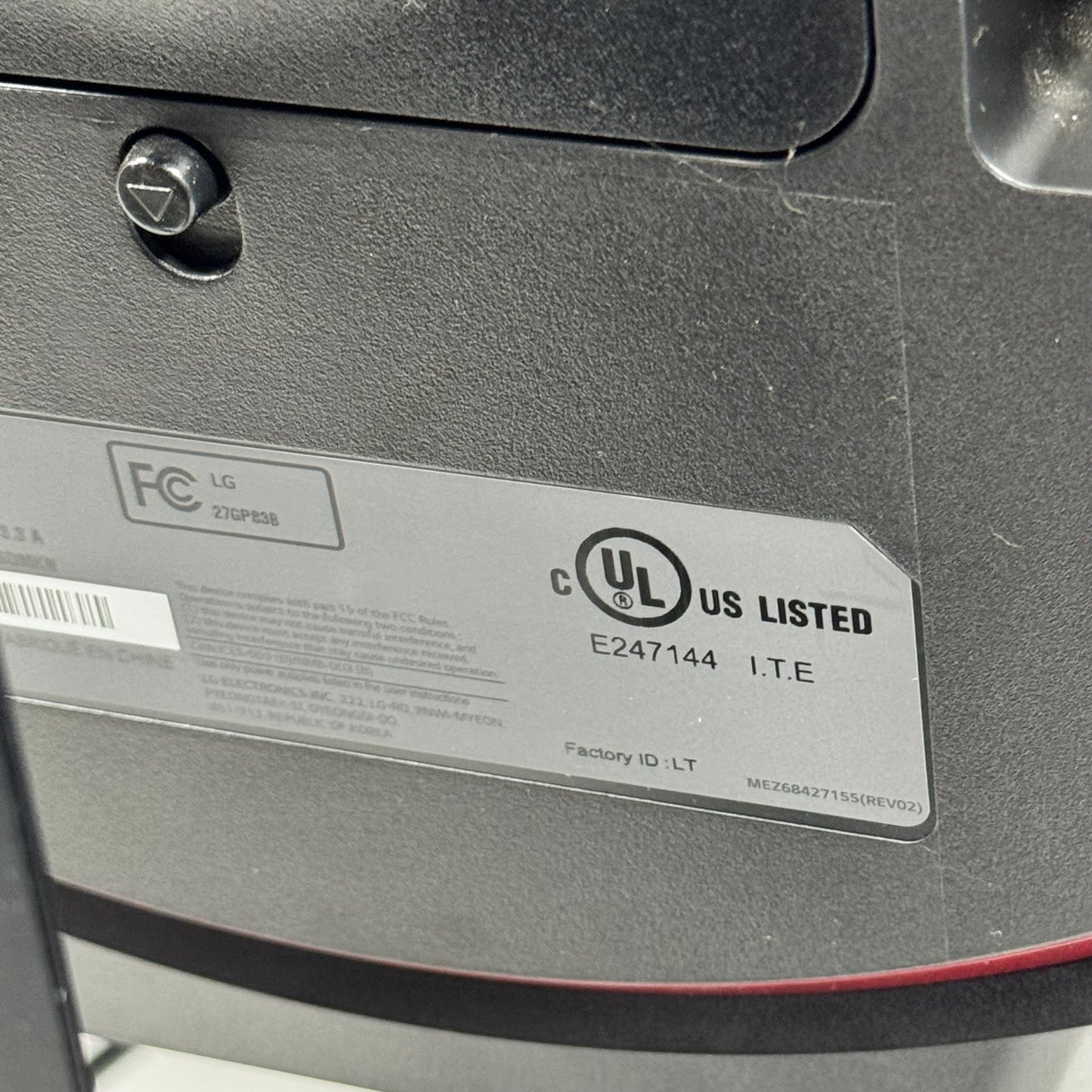 LG 27" 27GP838B QHD IPS 165Hz Gaming Monitor