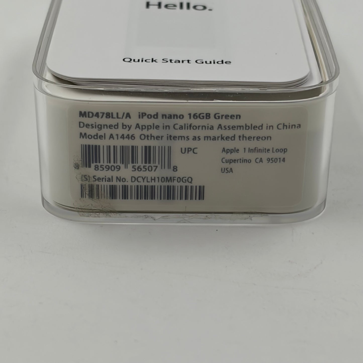 Apple iPod Nano 7th Gen 16GB Green MD478LL/A