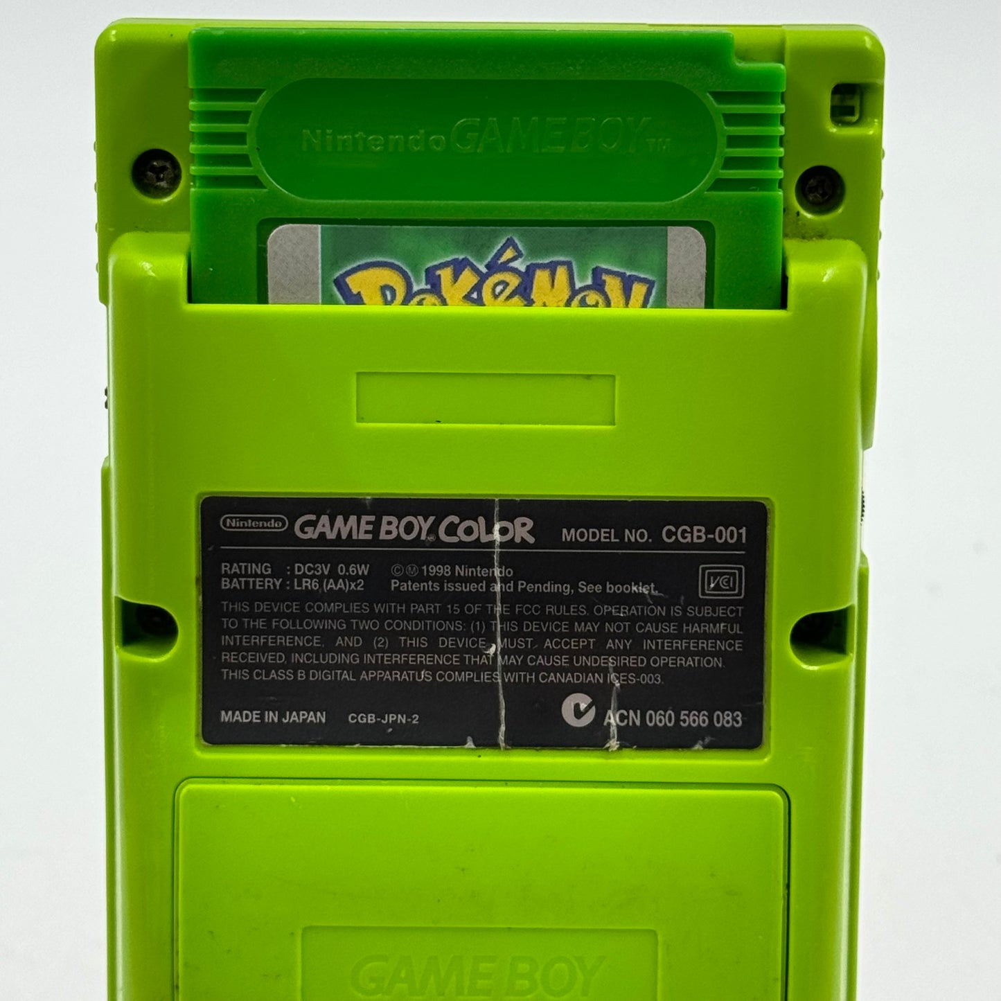 Nintendo Game Boy Color Handheld Game Console CGB-001 Kiwi