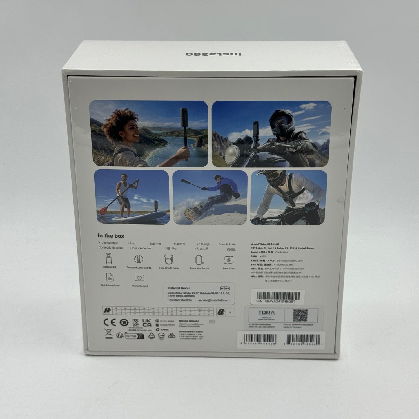 New Insta360 X4 72MP 8k 360 Action Camera