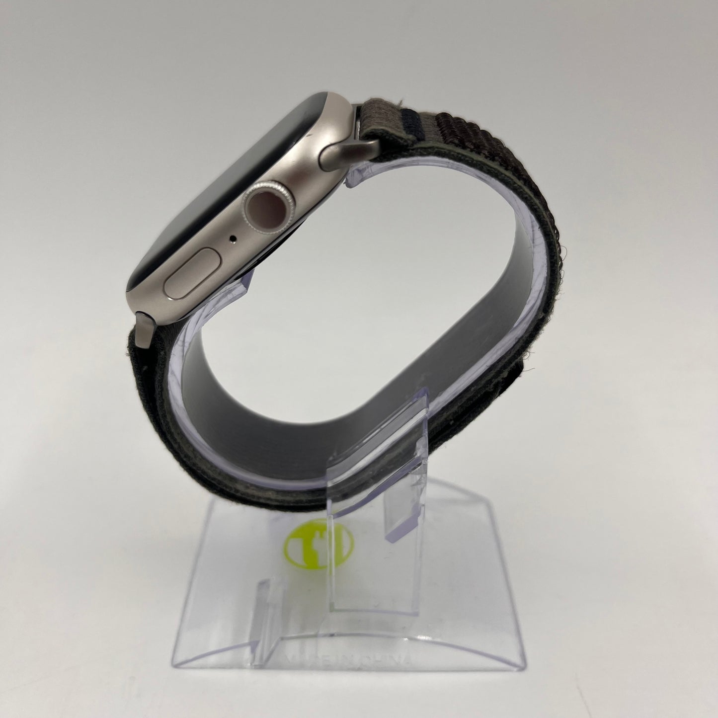GPS Only Apple Watch Series 8 45MM Silver Aluminum Beige Nylon Band MNUQ3LL/A