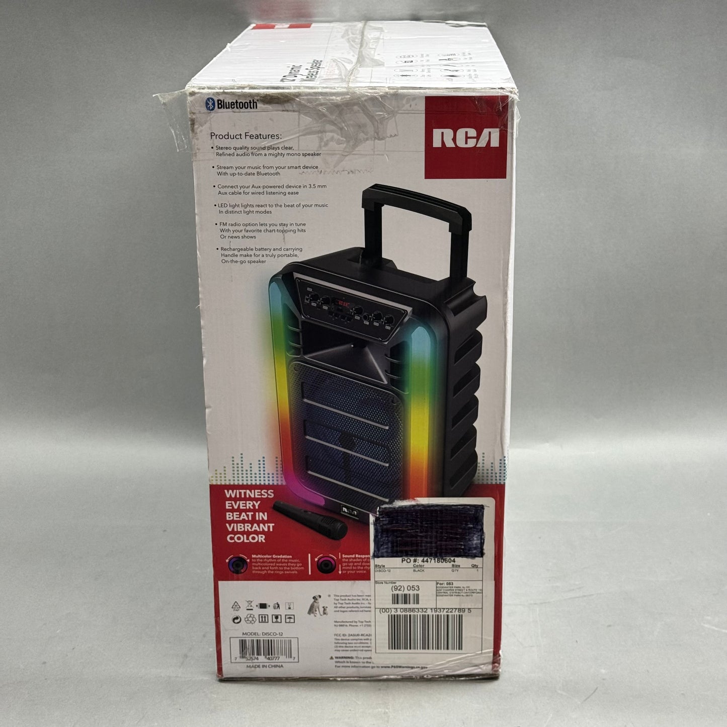 New RCA Disco-12 Wireless Speaker