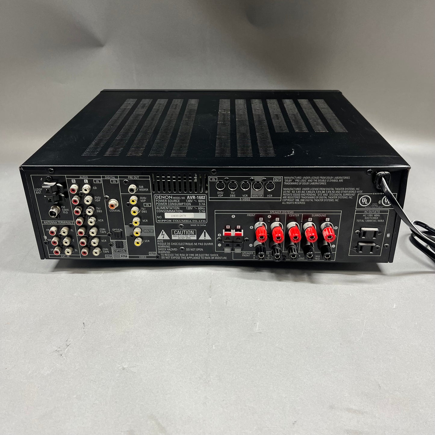Denon AVR Receiver 1602