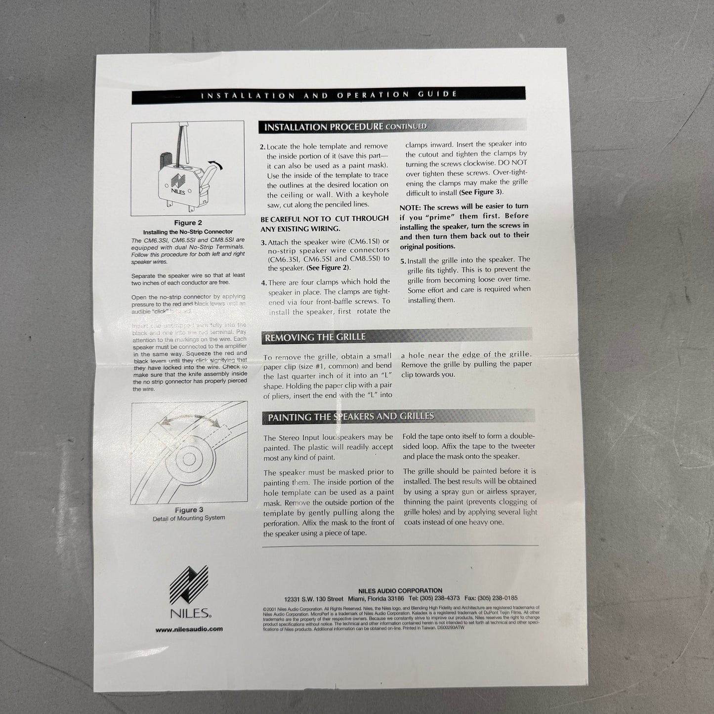 Niles Stereo Input Outdoor Speaker White CM6SI