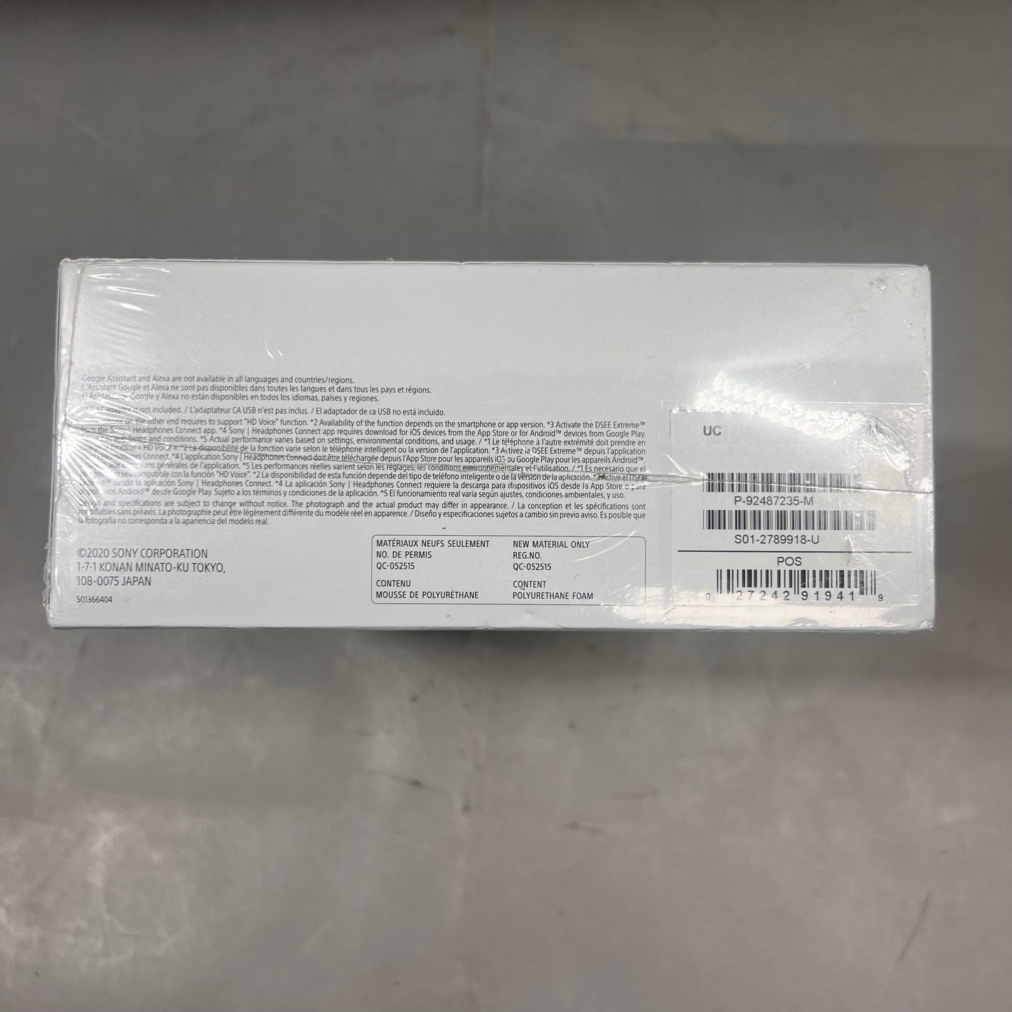 New Sony WH-1000XM4 Active Noise Cancellation Headphones Black P-92487235-M