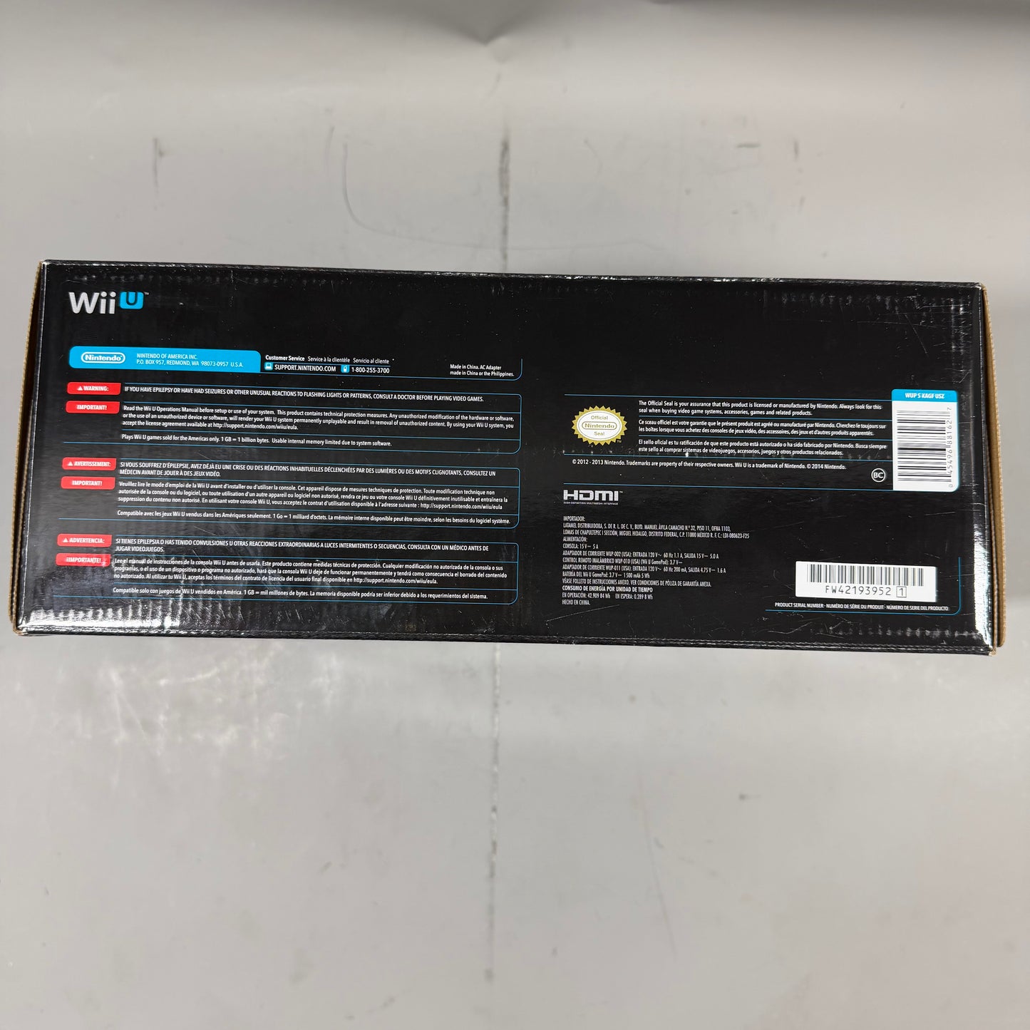 Nintendo Wii U Video Game Console WUP-010 Black