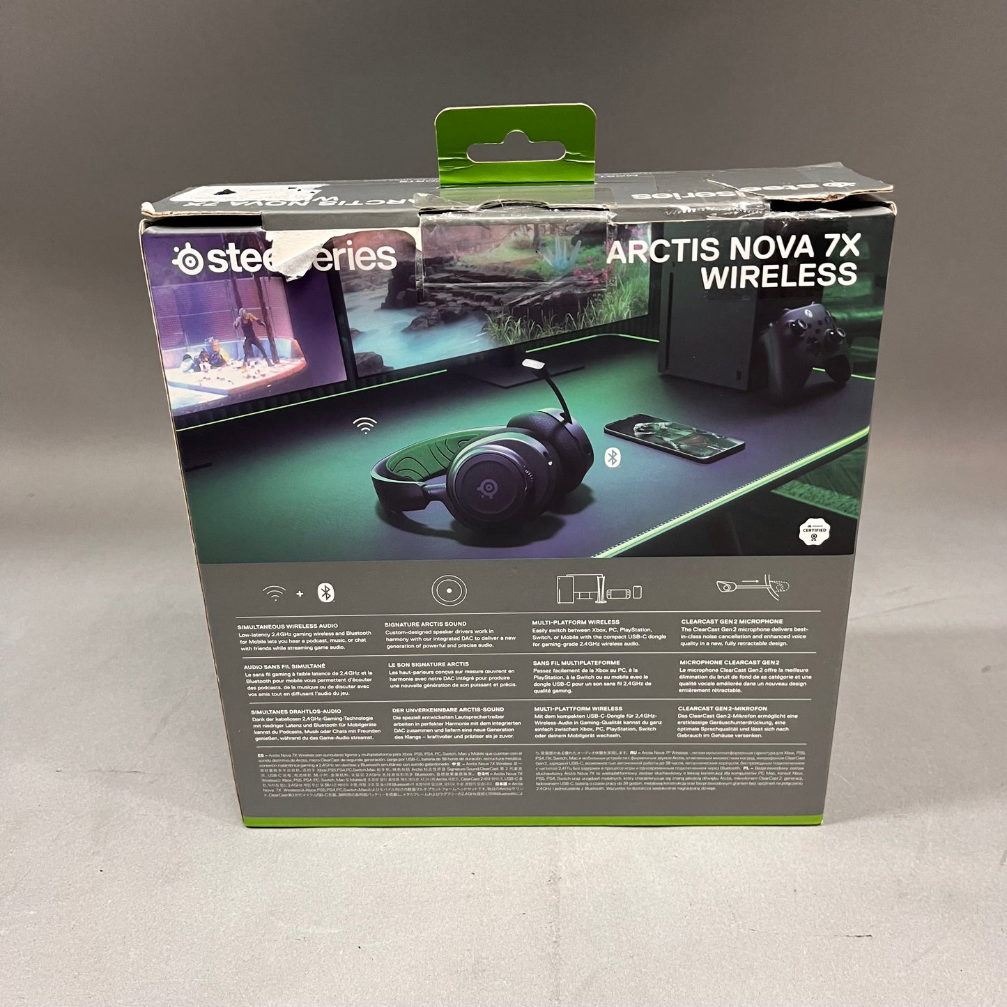 Steelseries arctis 7x wireless Gaming Headset Black 61565