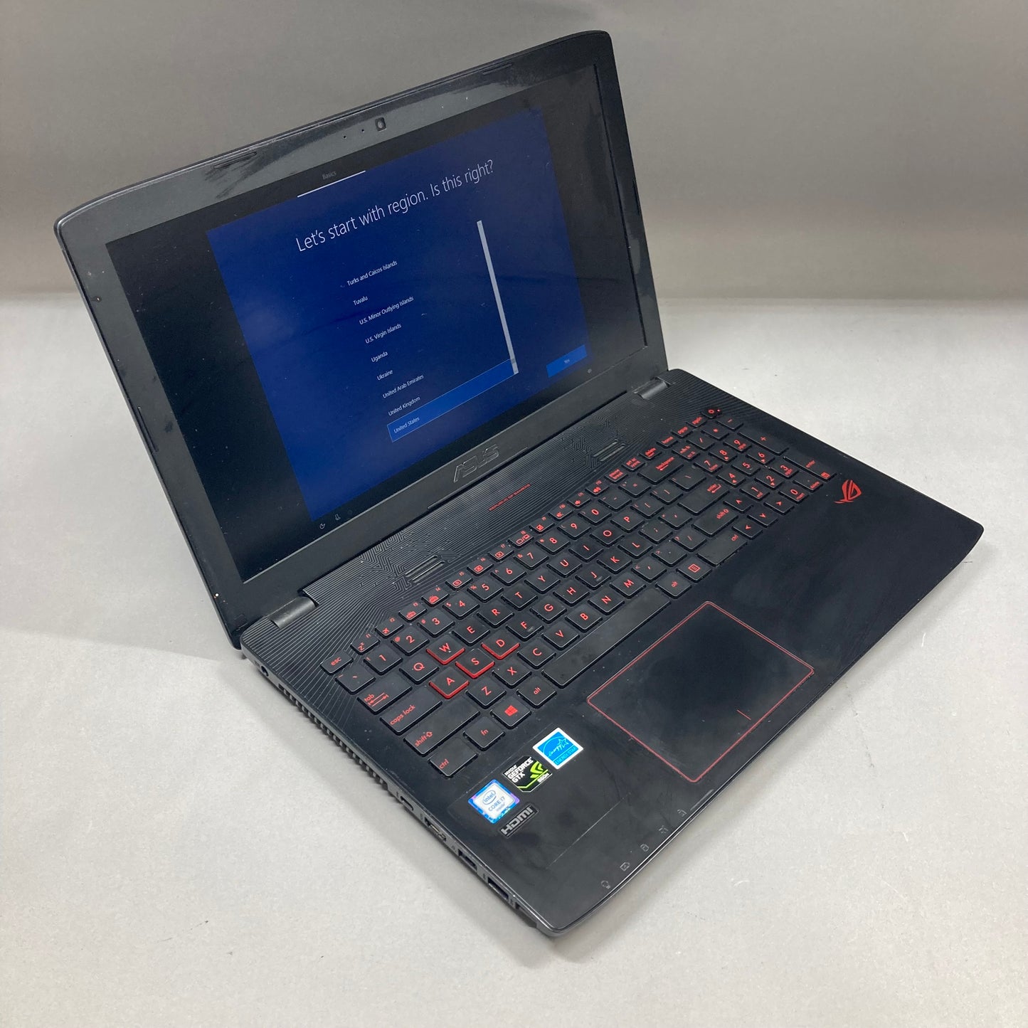 ASUS Notebook GL552V 15.6" i7-6700HQ 2.6GHz 16GB RAM 1TB HDD GeForce GTX 960M
