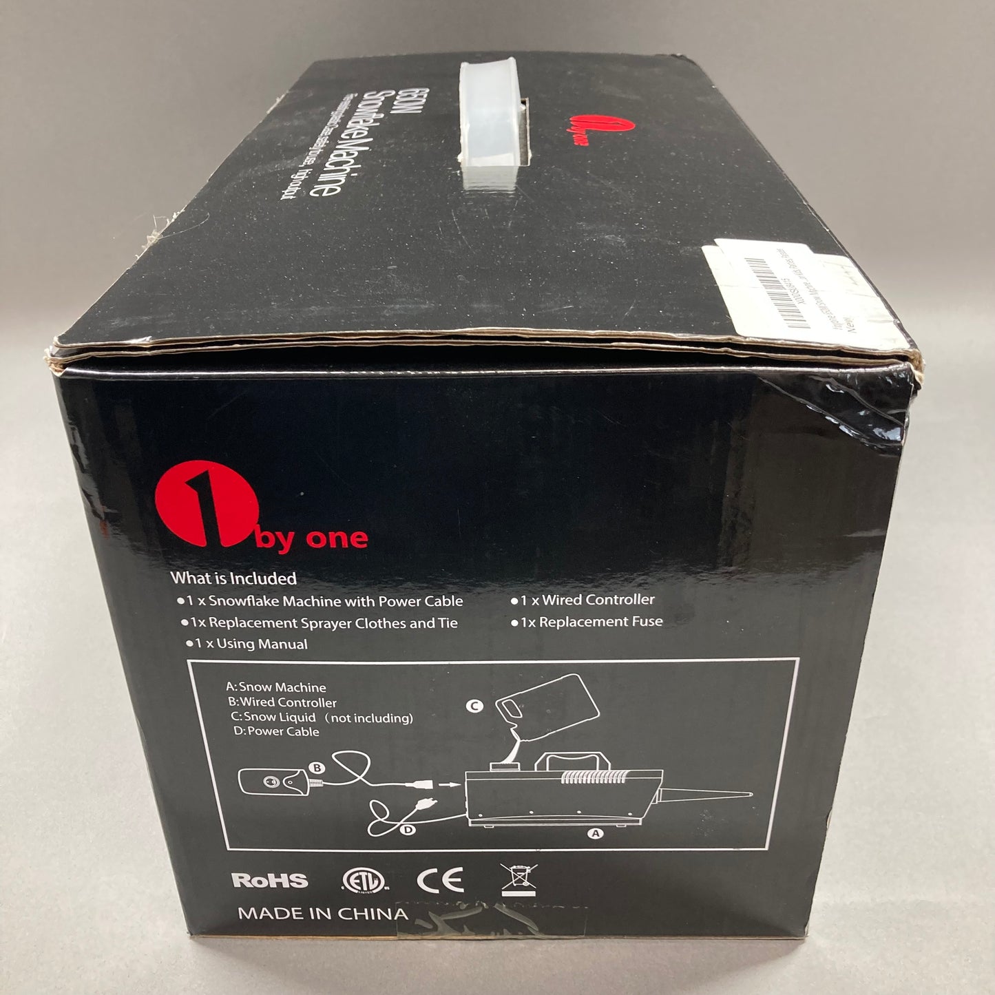 New 1 By One 650W Snowflake Machine