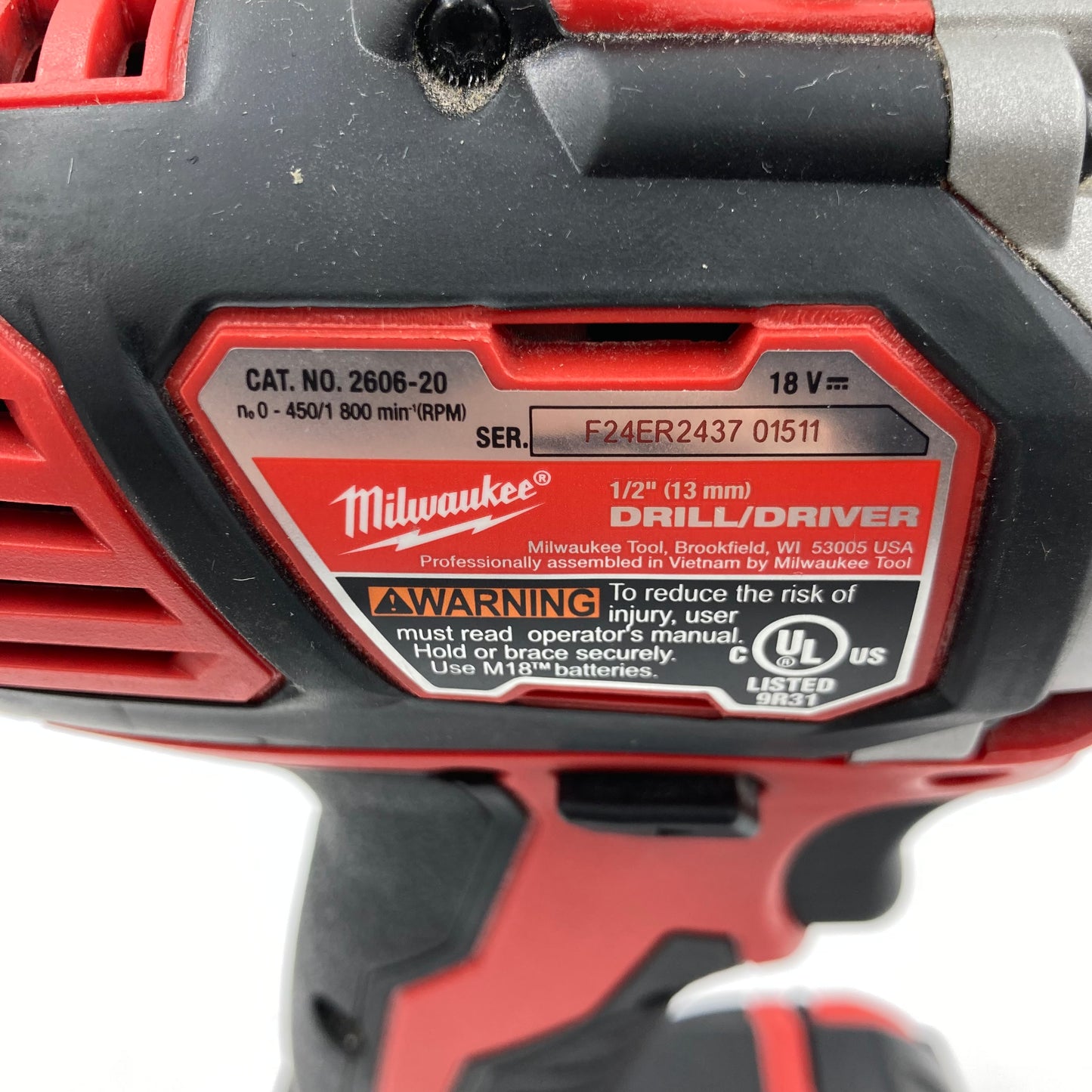 Milwaukee 2606-20 M18 18V 1/2" Drill Driver Tool Kit