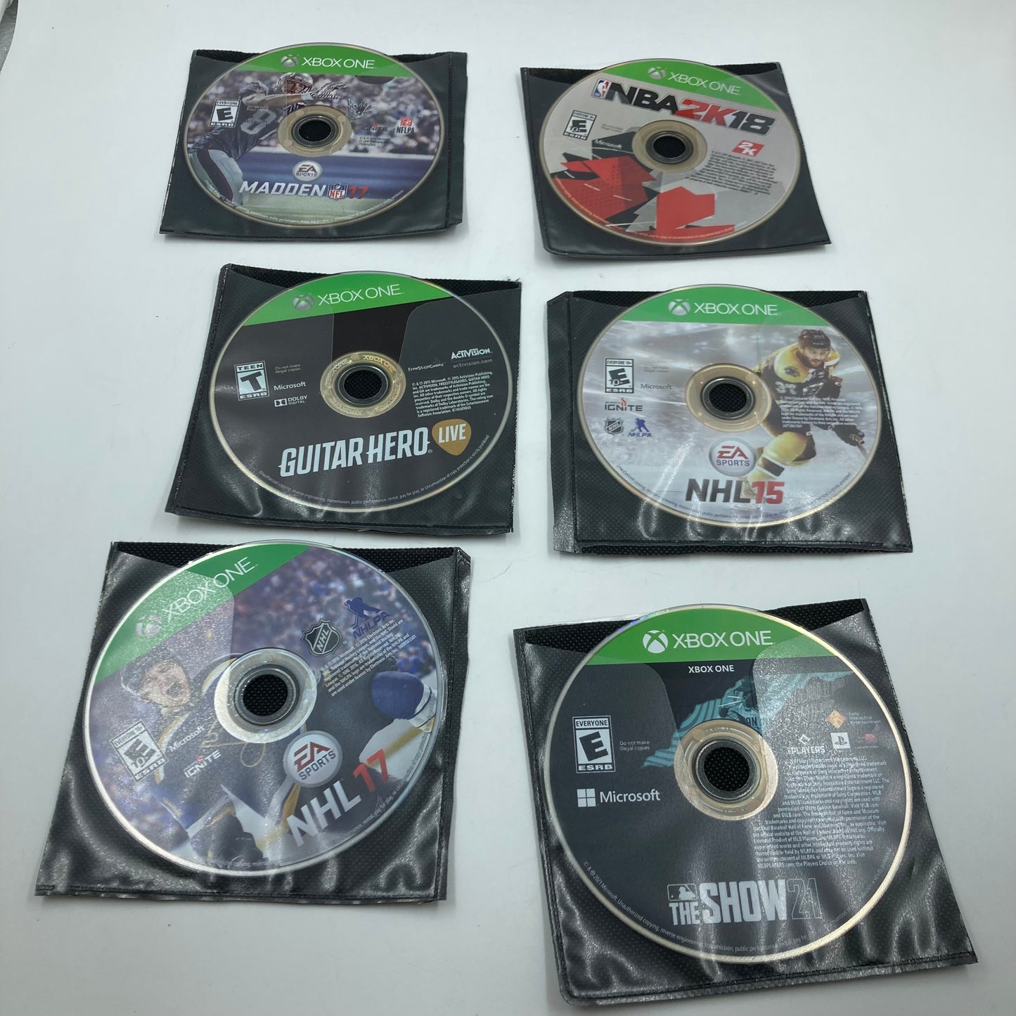 Lot of 6 Microsoft Xbox One Games