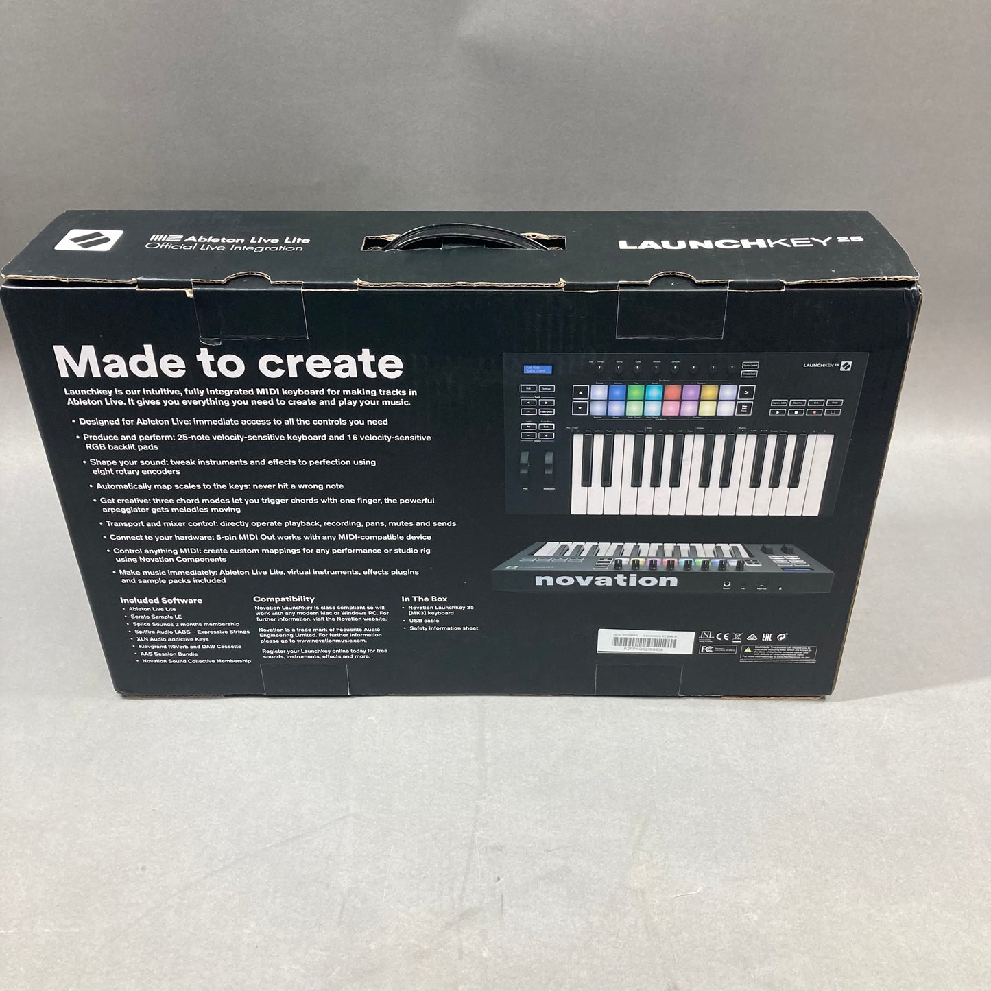 Ableton Live Lite LaunchKey 25 MK3 MIDI Keyboard Controler