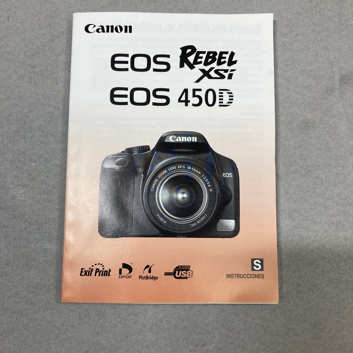 Canon EOS Rebel XSi 12.2MP Digital SLR DSLR Camera