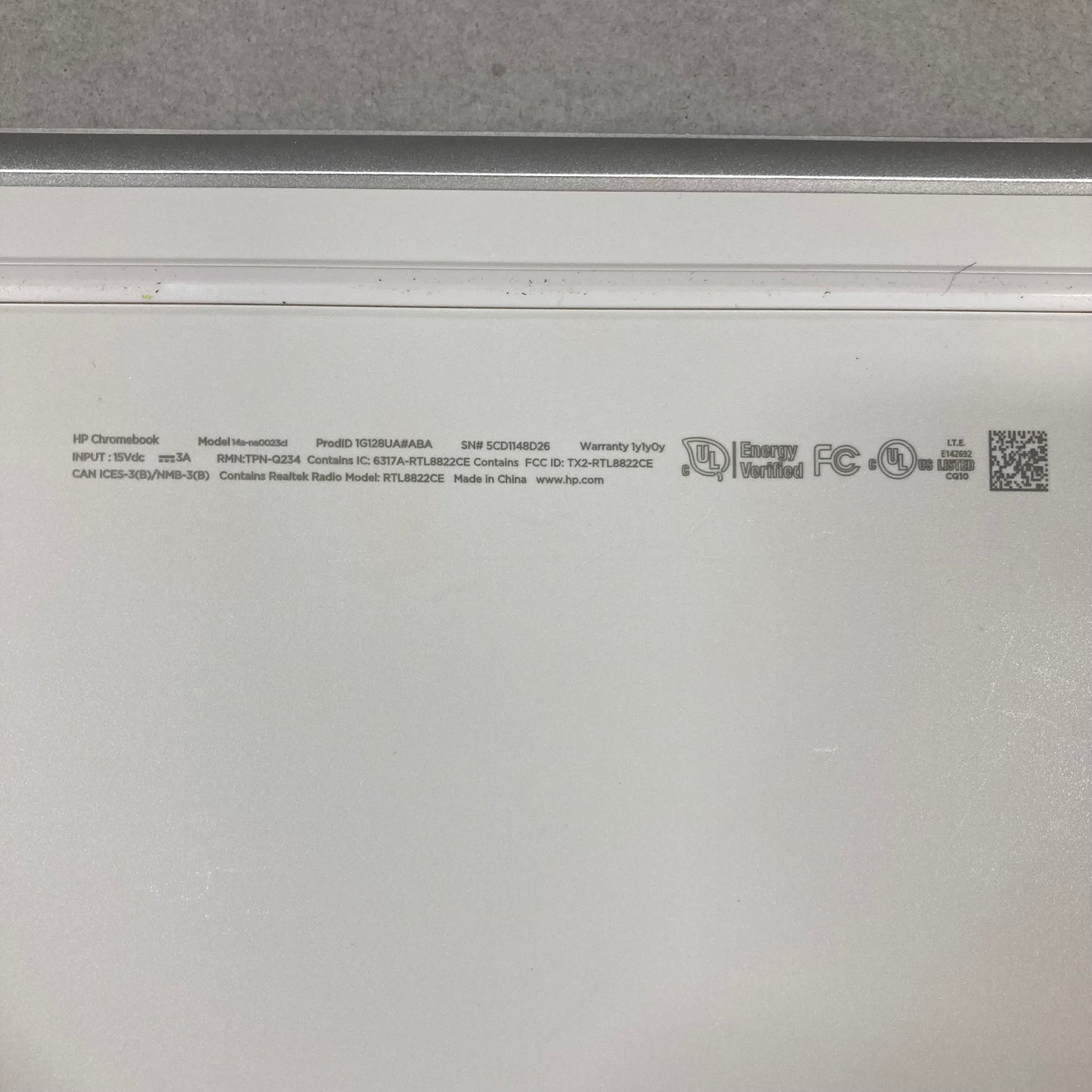HP Chromebook 14-A-NA0023D 14" Celeron N4000 2.6GHz 4GB RAM 64GB