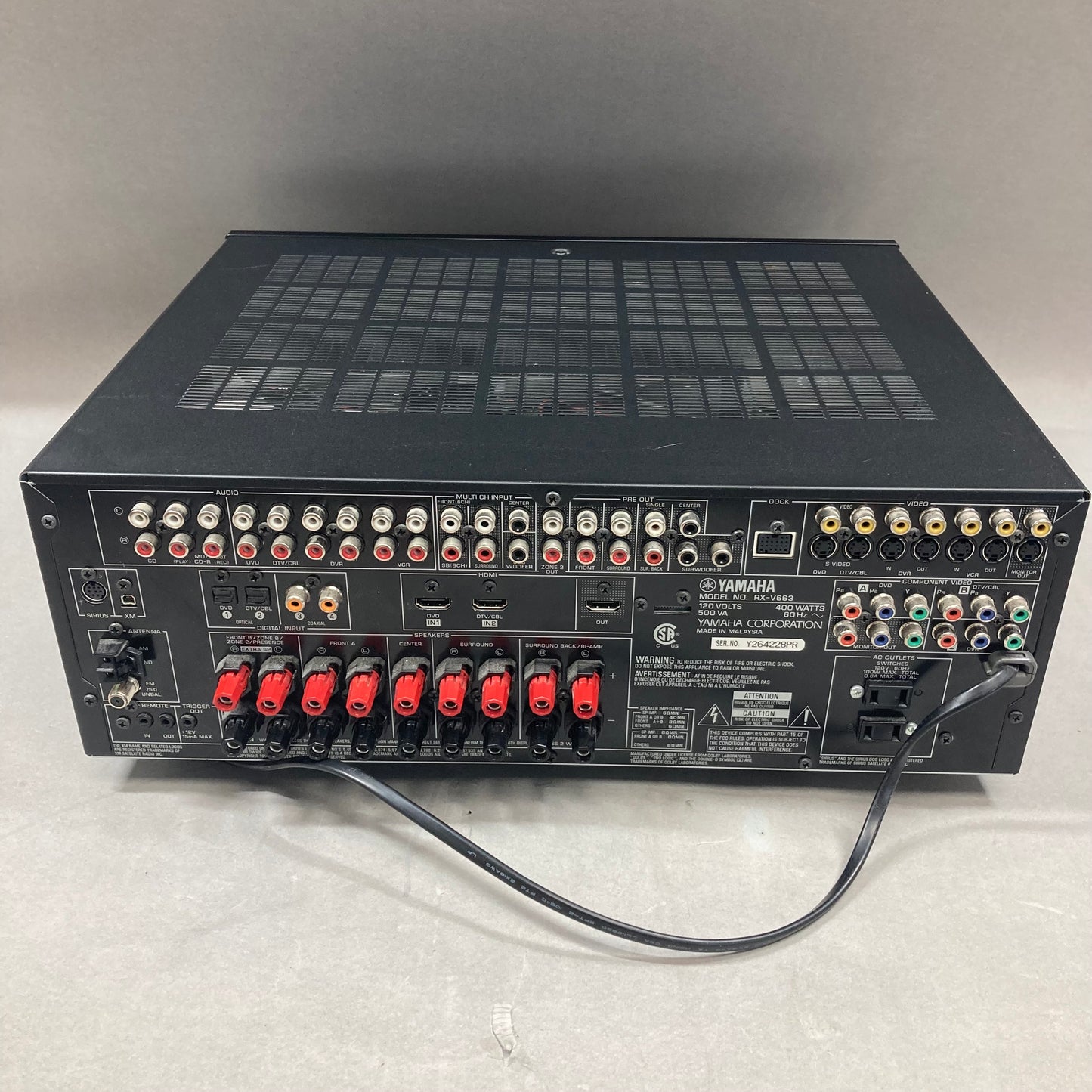 Yahmaha RX-V663 AV Receiver