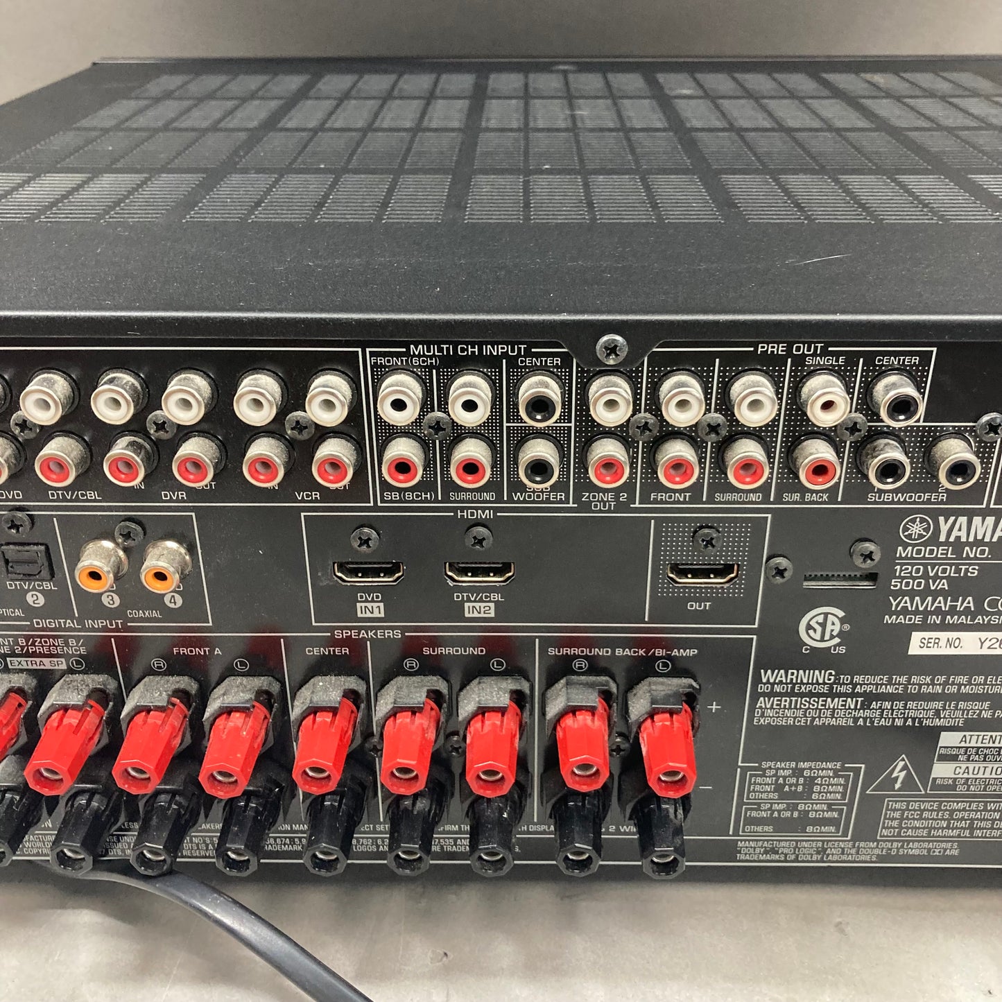 Yahmaha RX-V663 AV Receiver