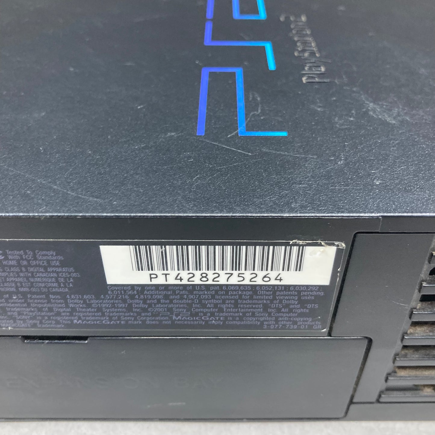 Sony PlayStation 2 PS2 Black Console Gaming System SCPH-39001