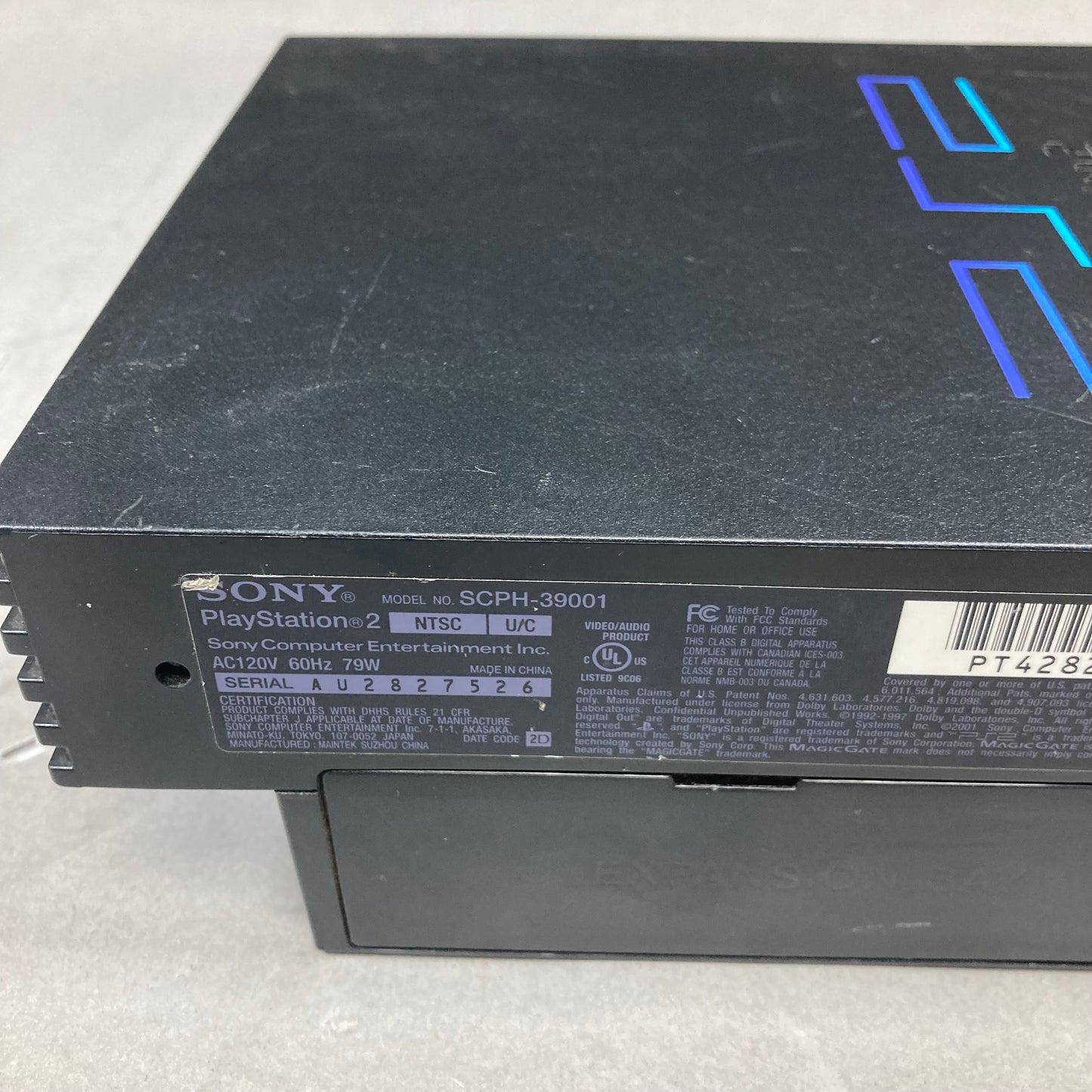 Sony PlayStation 2 PS2 Black Console Gaming System SCPH-39001