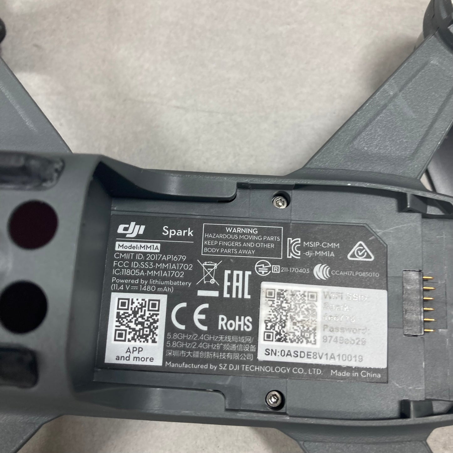DJI Spark 4K Quadcopter Camera Drone MM1A