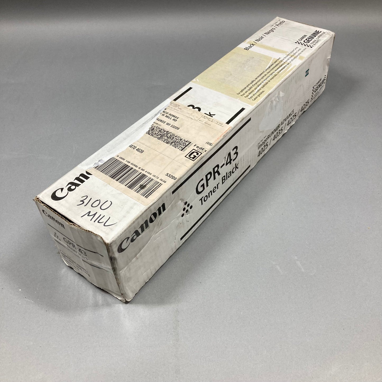 New Canon GPR-43 Black Toner Cartridge