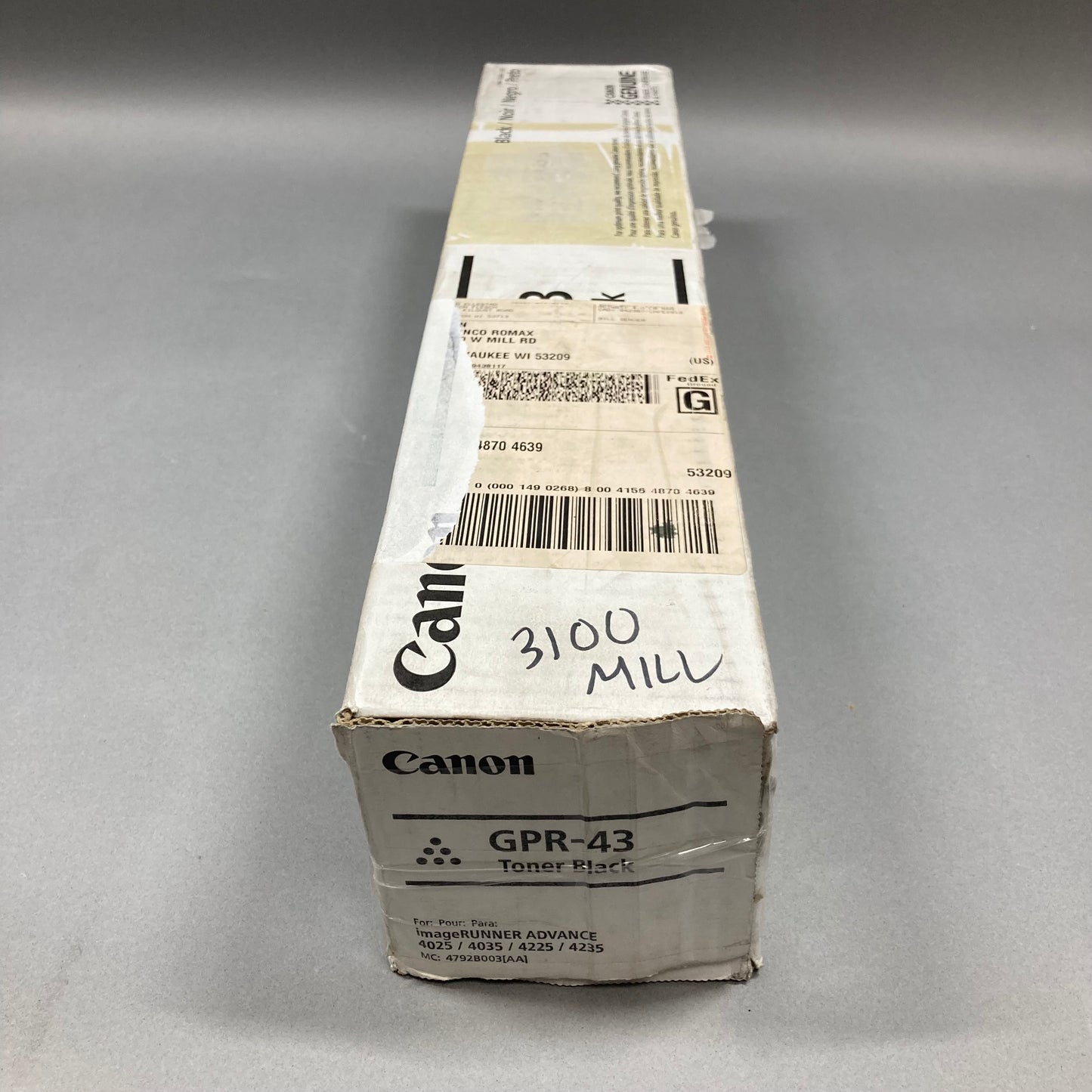 New Canon GPR-43 Black Toner Cartridge