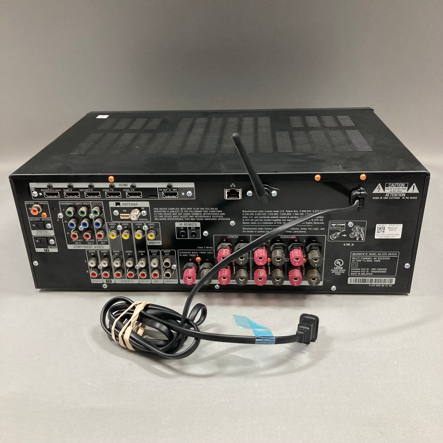 Sony STR-DN1030 Digital Audio/Video Control Center