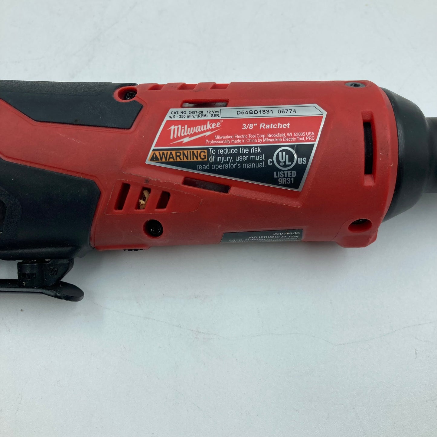 Milwaukee 2457-20 12V 3/8" Ratchet