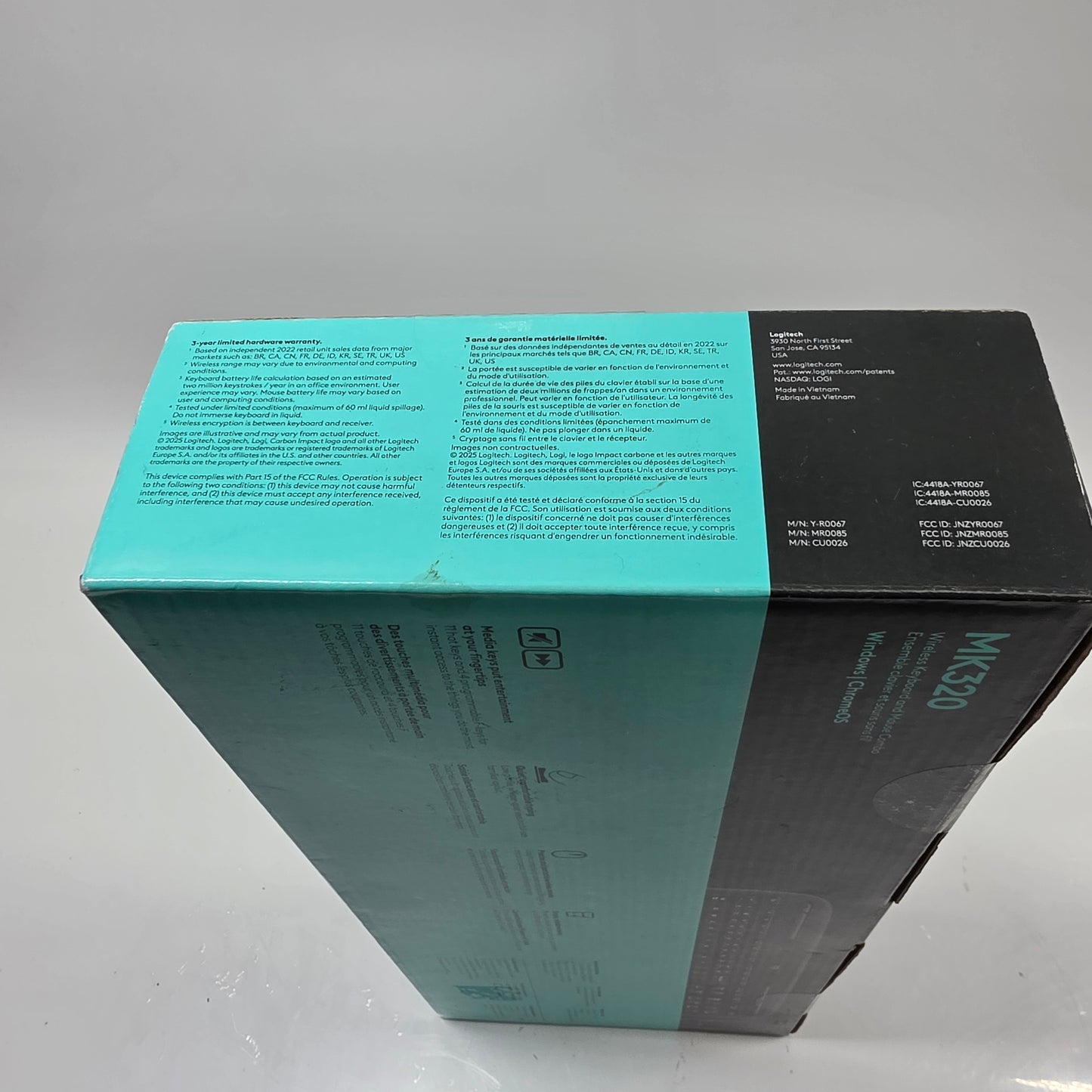 New Logitech MK320 Wireless Keyboard Black