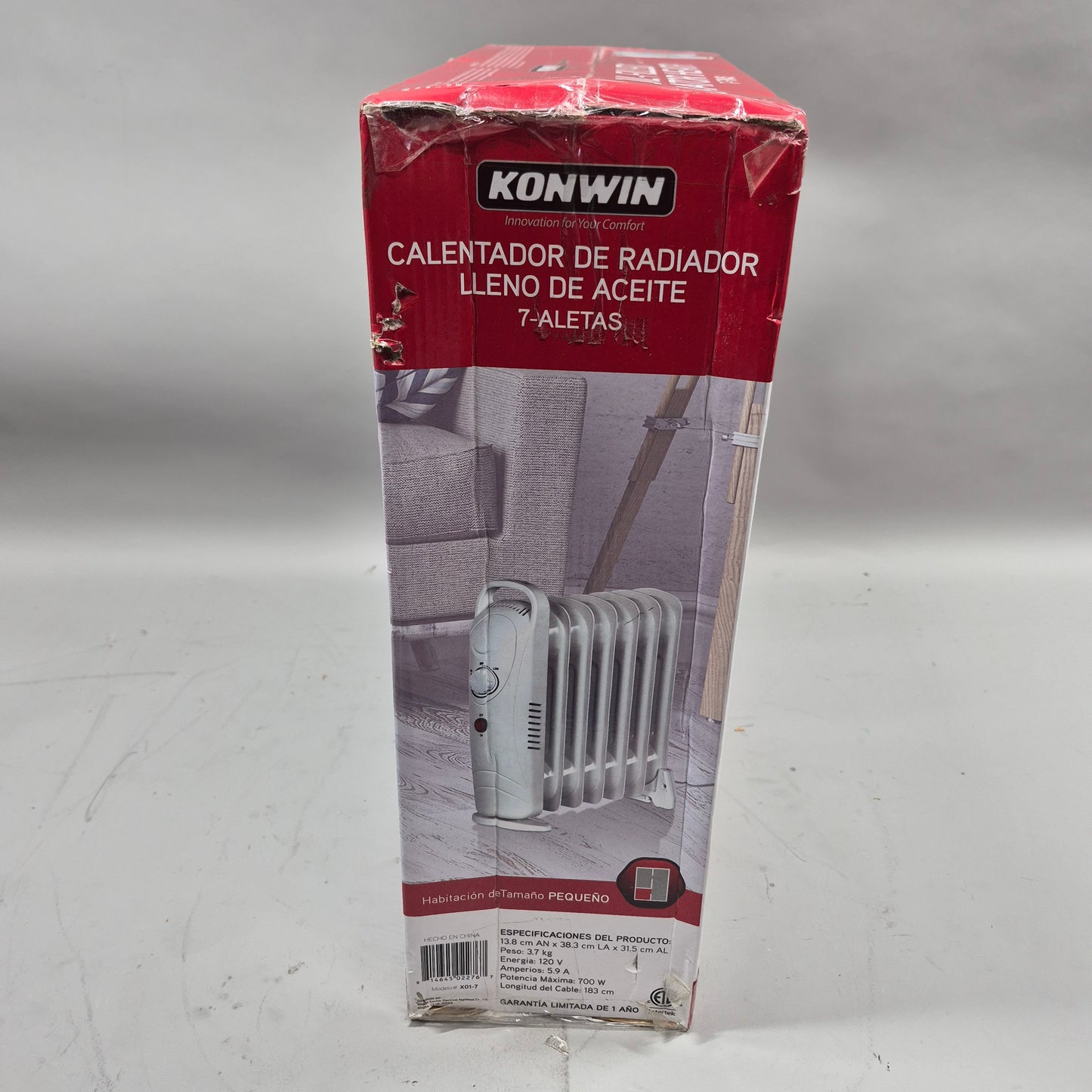New Konwin oil-filled radiator heater 7-fin Oil Filled Radiator Heater X01-7