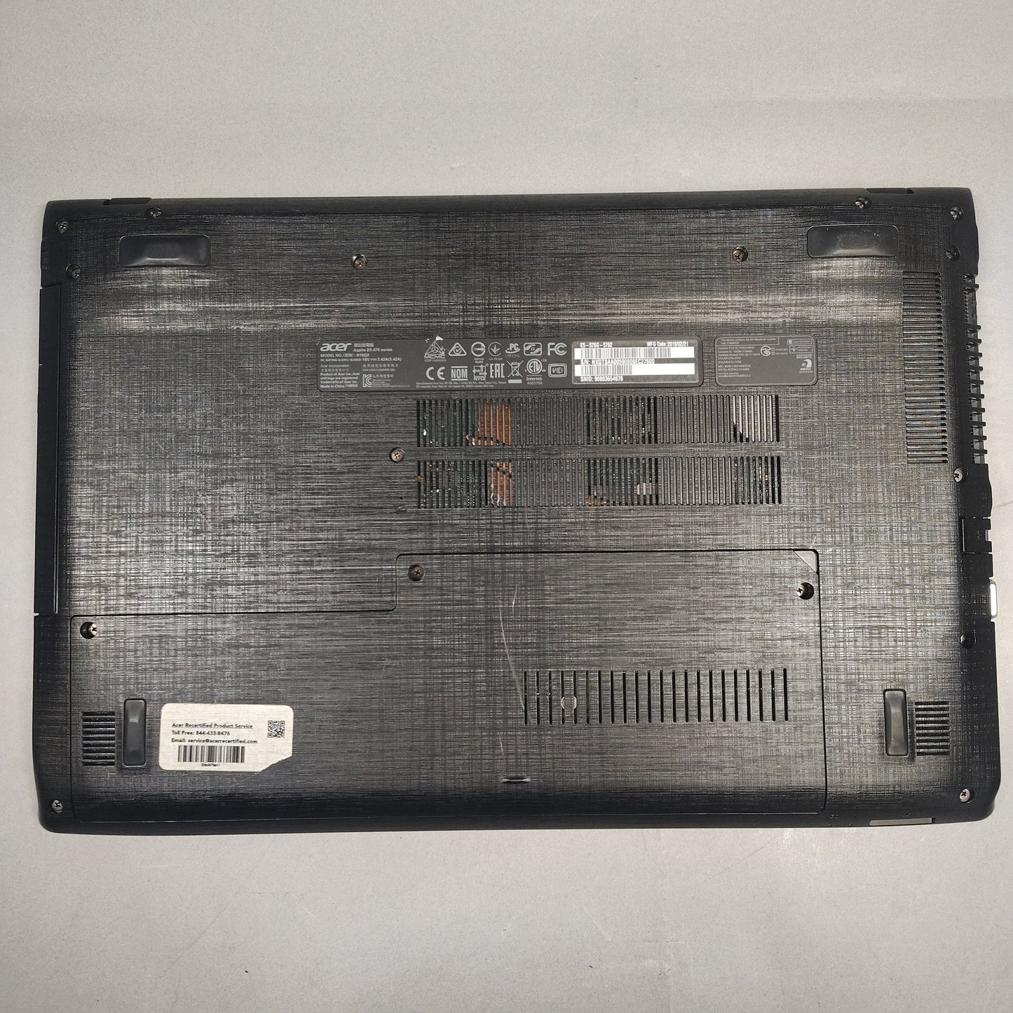 Acer Aspire E5-576G 15.6" Core i5-8250U 1.6GHz 16GB RAM 128GB SSD GeForce MX150