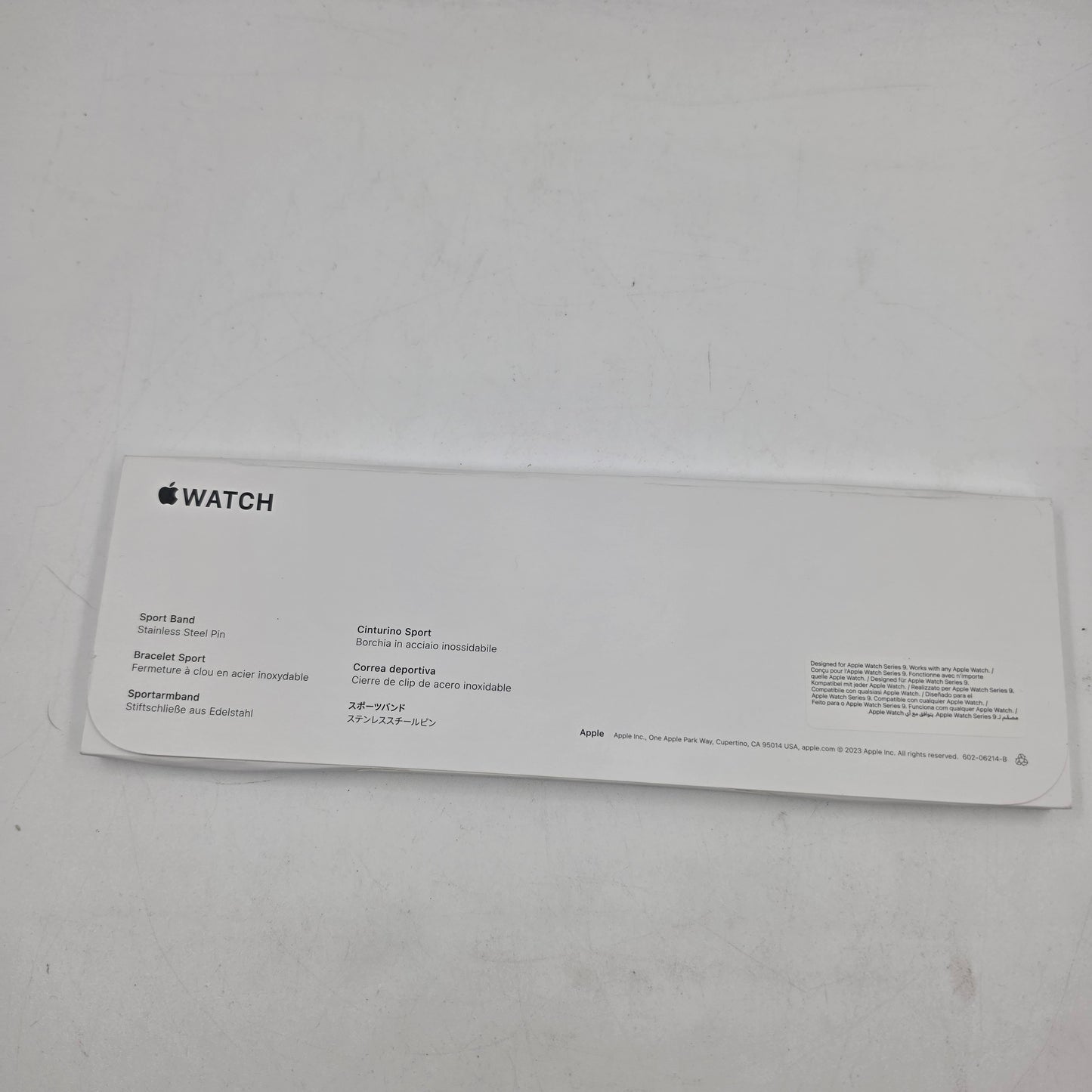 New Unlocked Apple Watch Series 9 41MM Silver Aluminum Black Unity Sport Bandย