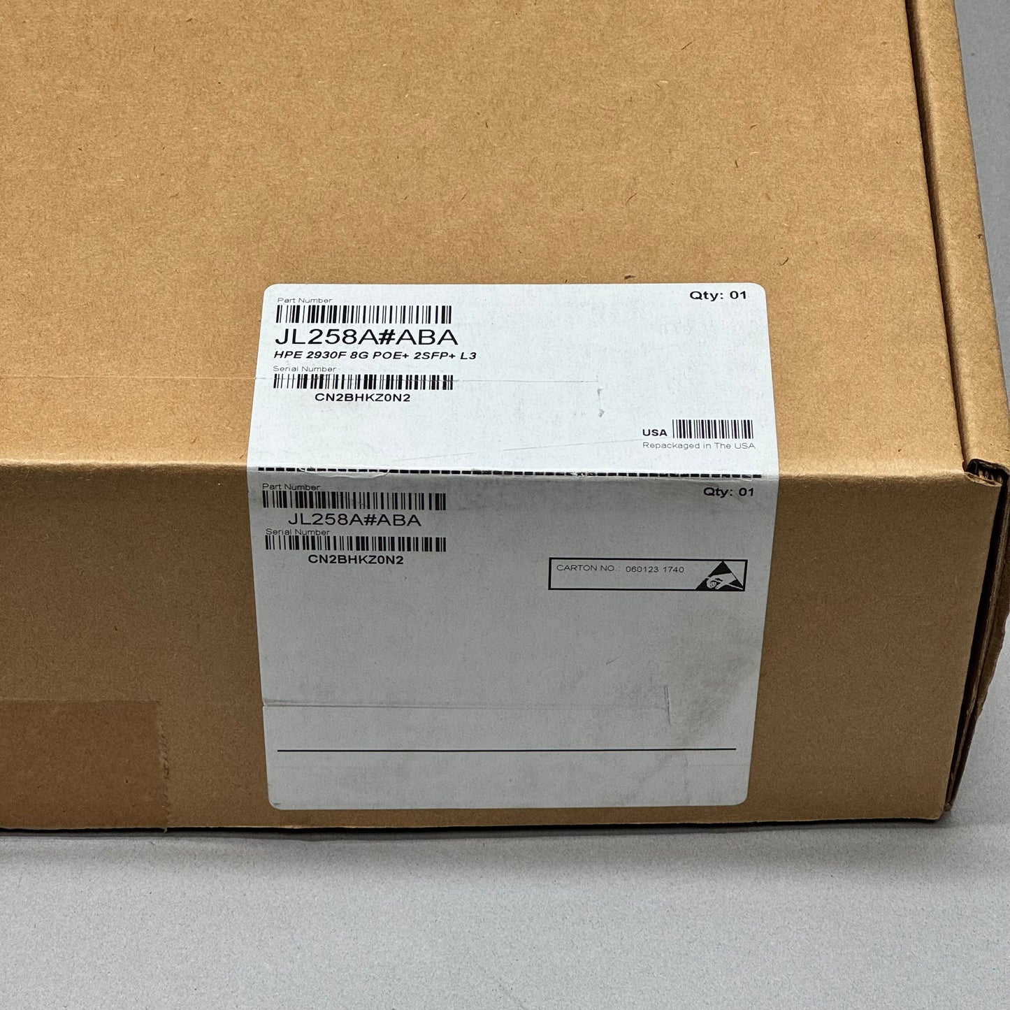 New HP Aruba HPE 2930F 8G Network Switch JL258A