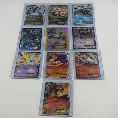 Pokémon TCG Lot of 10 EX Cards Full Art Zekrom 97/99 & Full Art Alakazam 125/124