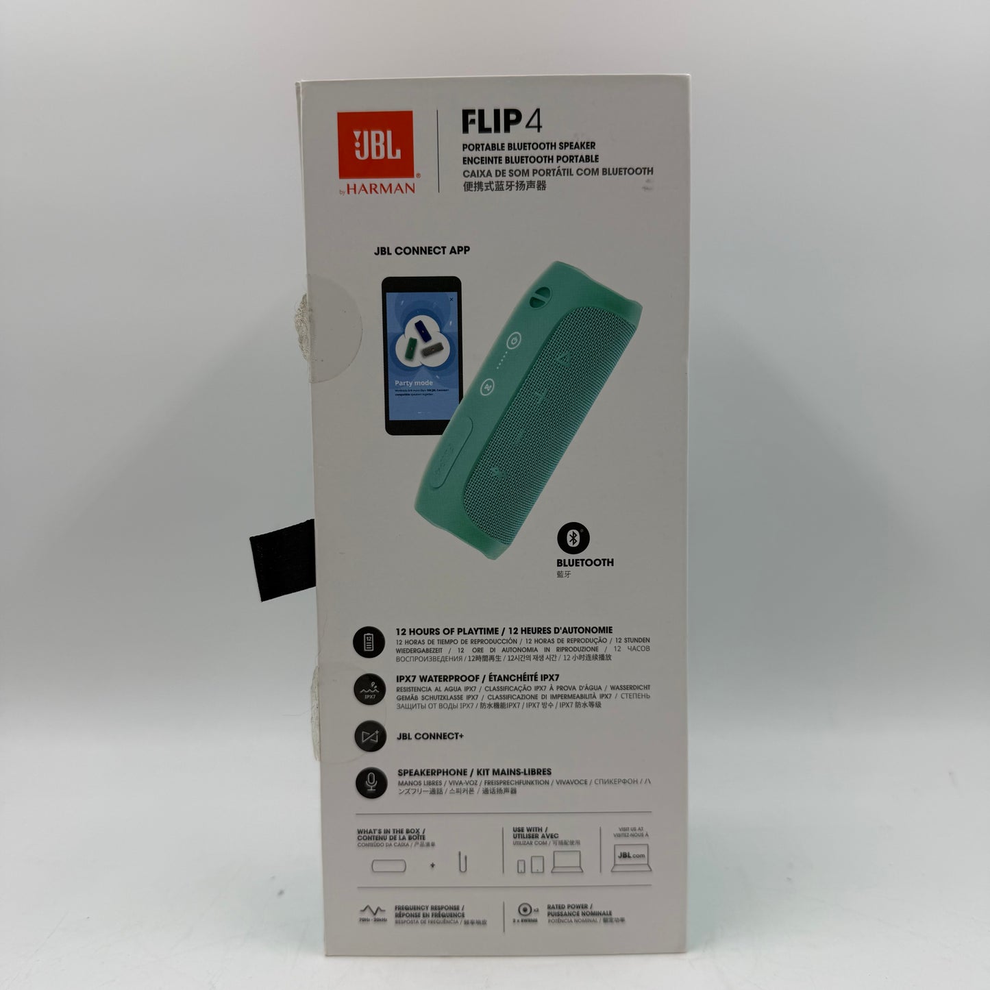JBL Flip 4 Portable Bluetooth Party Speaker Teal JBLFLIP4A