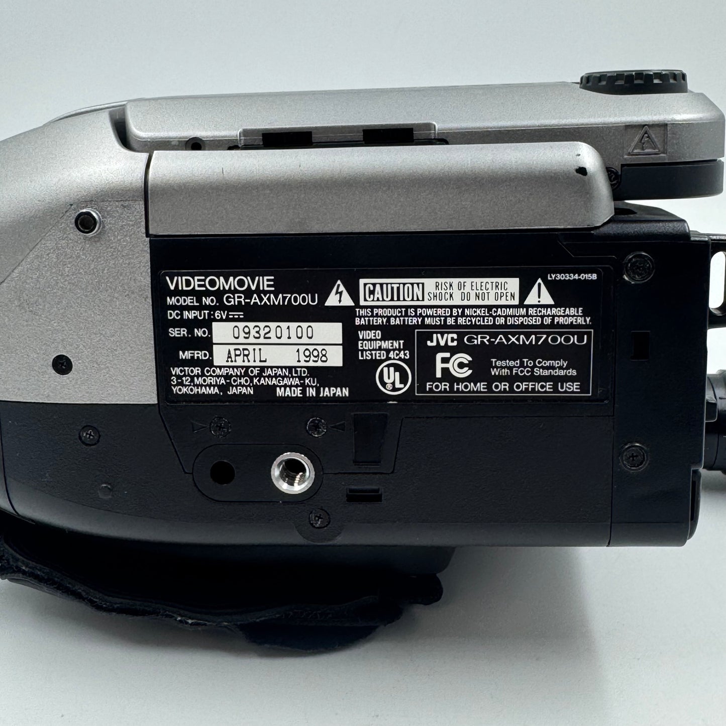 JVC Compact VHS 4K Video Camcorder GR-AXM700U