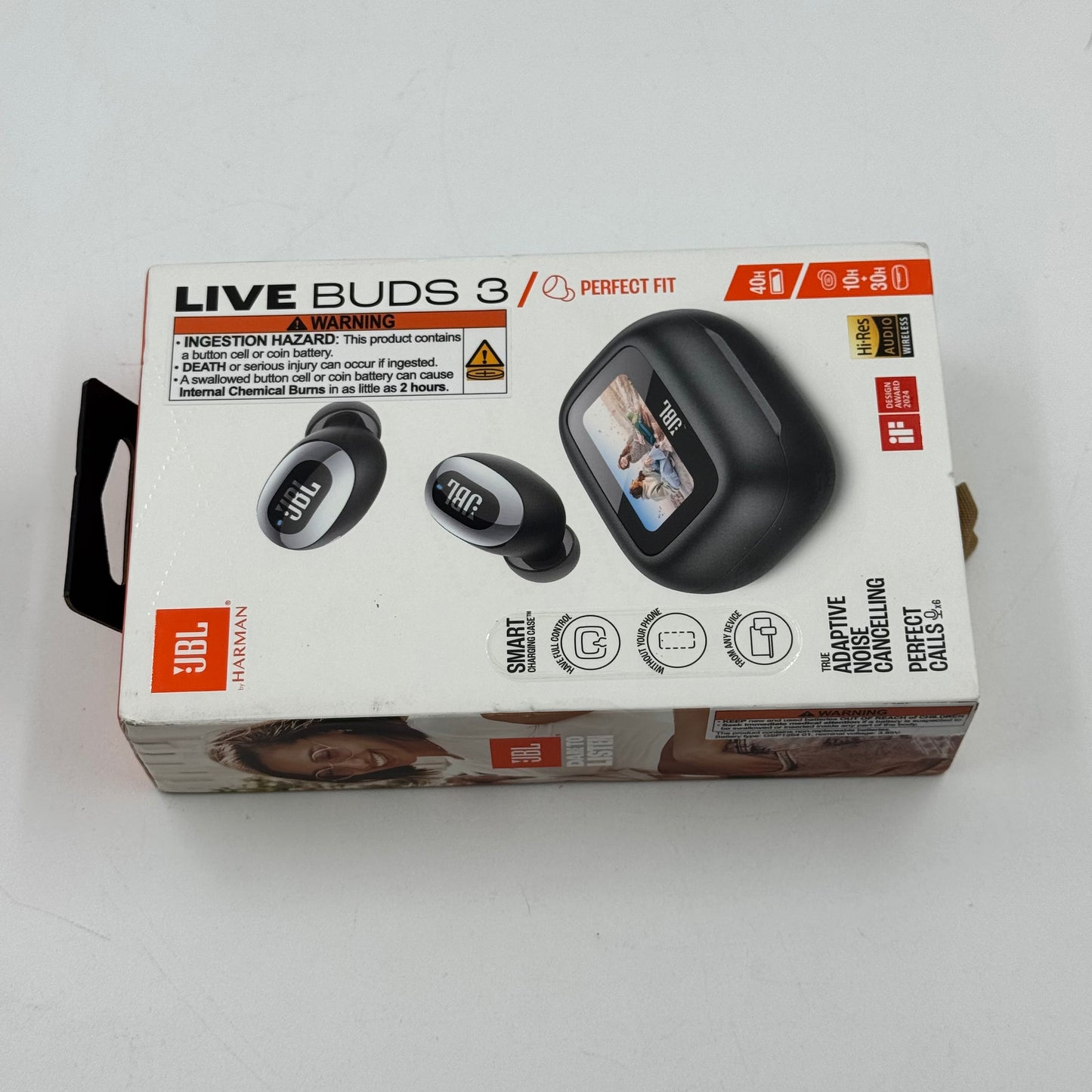 New JBL Live Buds 3 Wireless Active Noise Canceling Earbuds Black