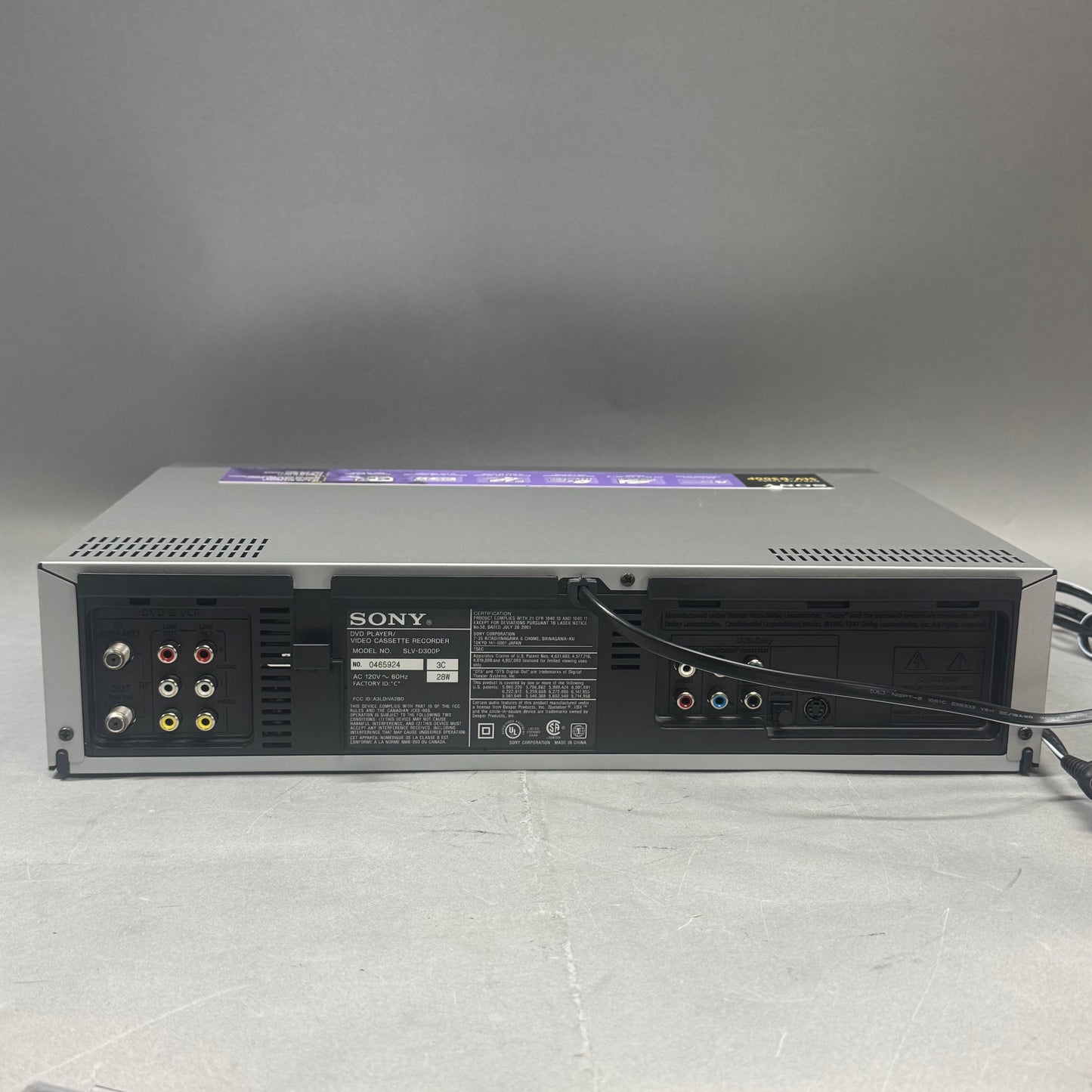 Sony DVD Player SLV-D300P