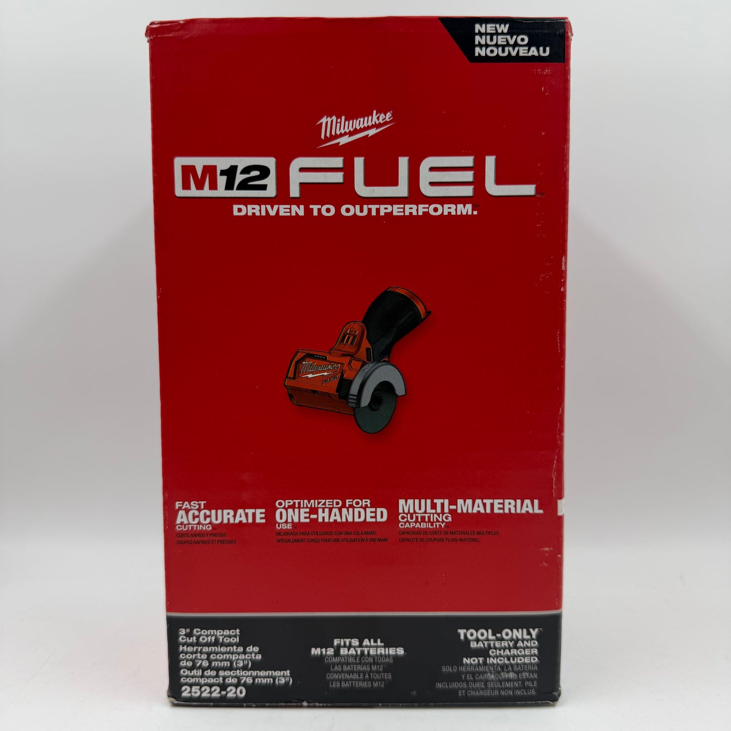 New Milwaukee 2522-20 M12 12V 3" Compact Cut Off Tool