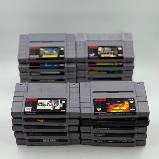 Lot of 22 Super Nintendo SNES Games