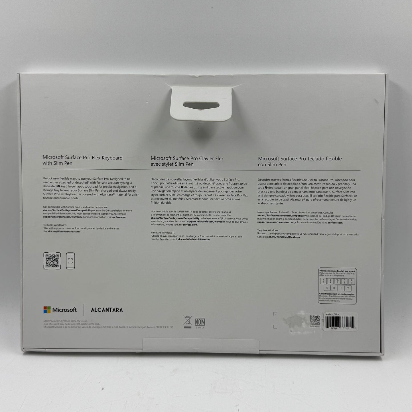 New Sealed Microsoft Surface Pro Flex Keyboard Blue M1297249