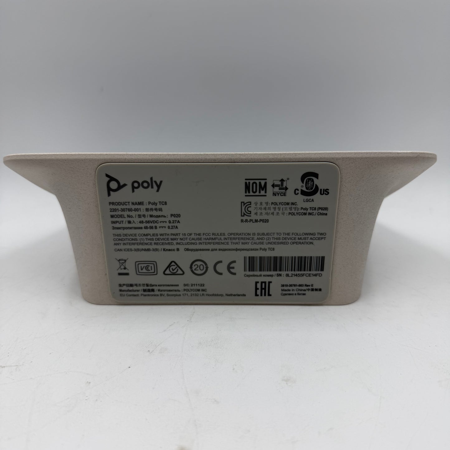 Poly TC8 & X30 All-In-1 Video Bar