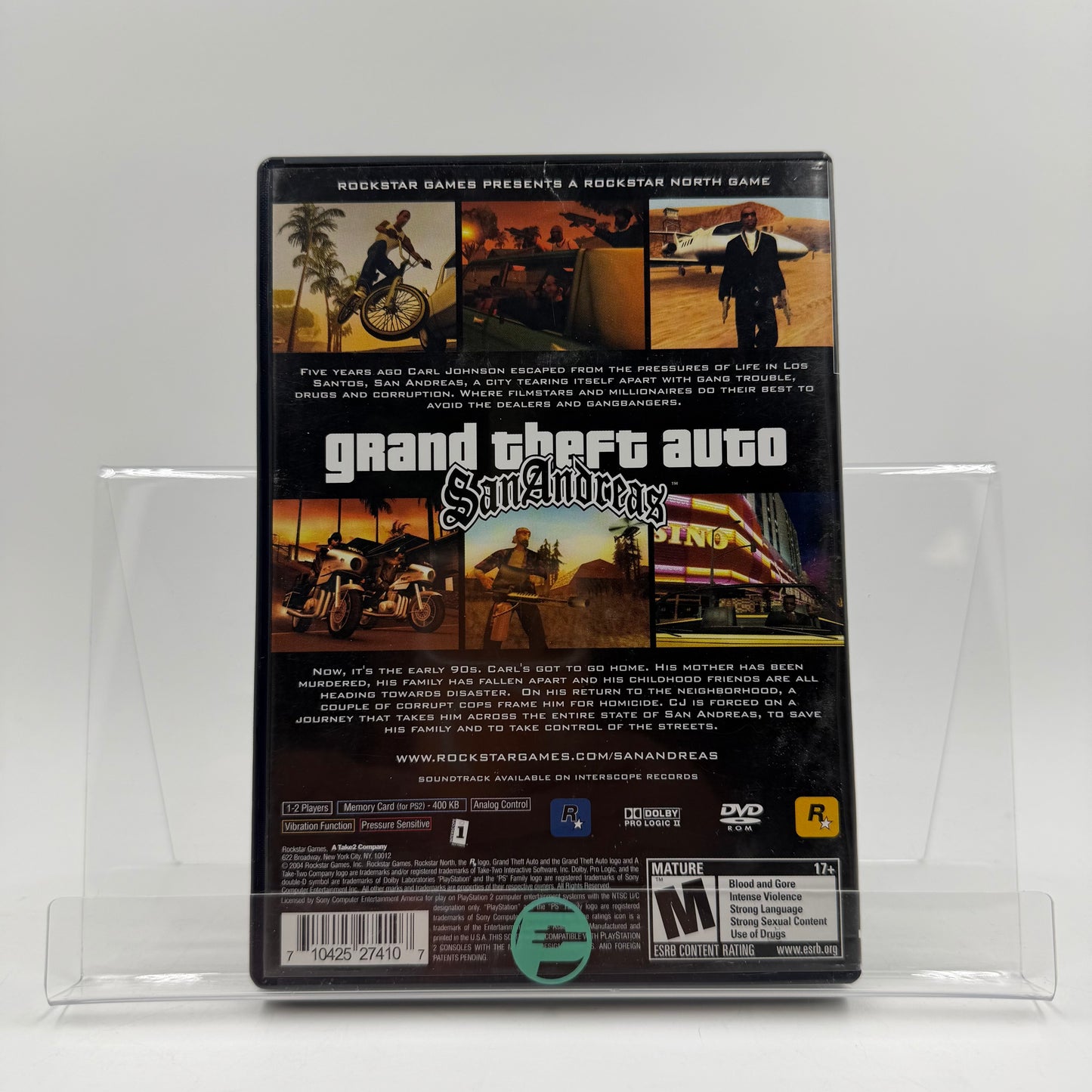 Grand Theft Auto San Andreas (Sony PlayStation 2 PS2, 2004)