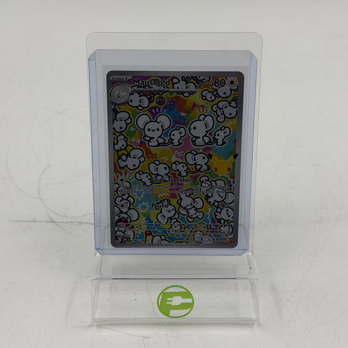Pokémon TCG 30th Anniversary Maushold 146/128 Full Art ENG