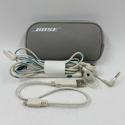 Bose QuietComfort 20 QC20 Noise Cancelling Heaphones white blue