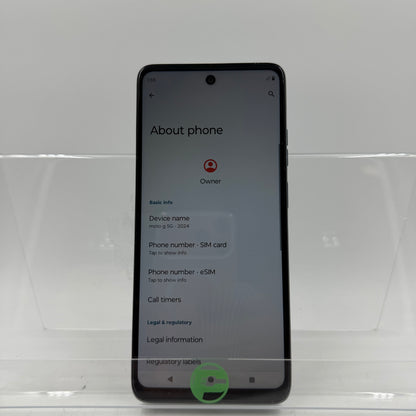 T-Mobile Motorola Moto G 5G 128GB 14 Green Gray X24171