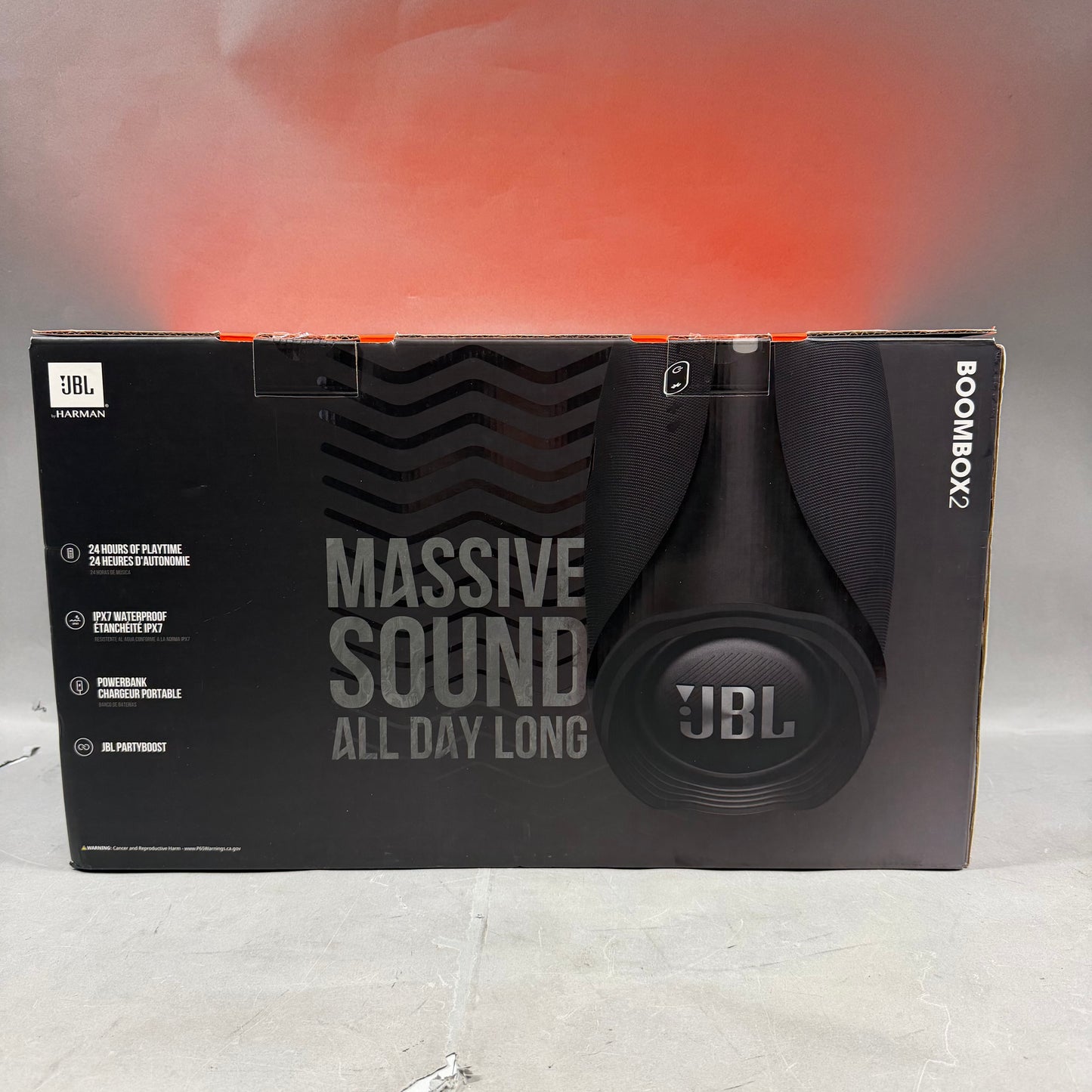 New JBL Boombox 2 Portable Bluetooth Party Speaker Black JBLBOOMBOX2BLKAM